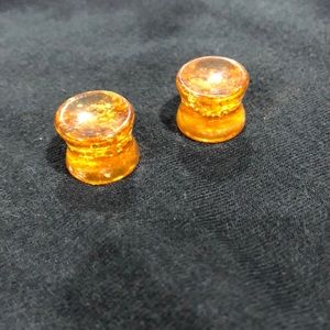 1/2” Faux Amber Plugs